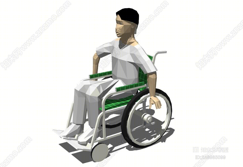 现代风格单人SU模型下载【ID:248985099】