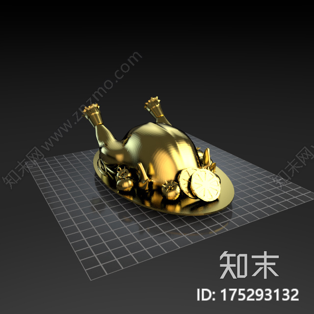 一盘烧鸡3d打印模型下载【ID:175293132】