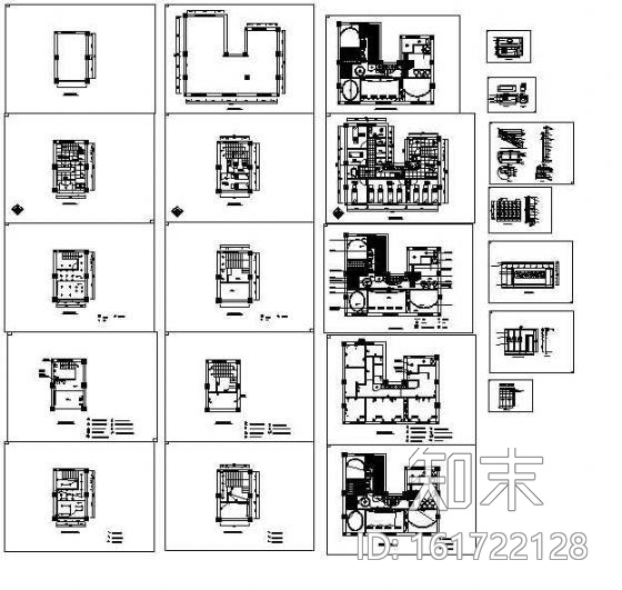 某美容院全套装修图cad施工图下载【ID:161722128】