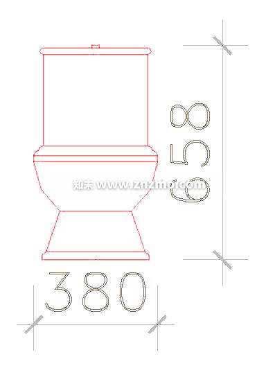 马桶cad施工图下载【ID:178769174】