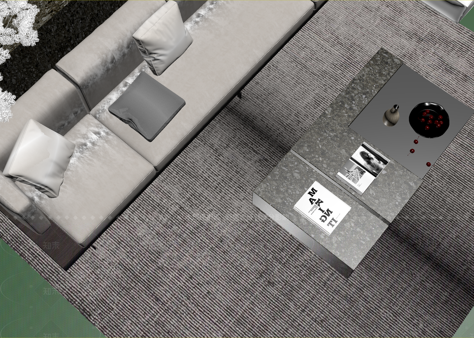 现代户外沙发3D模型下载【ID:1214934141】
