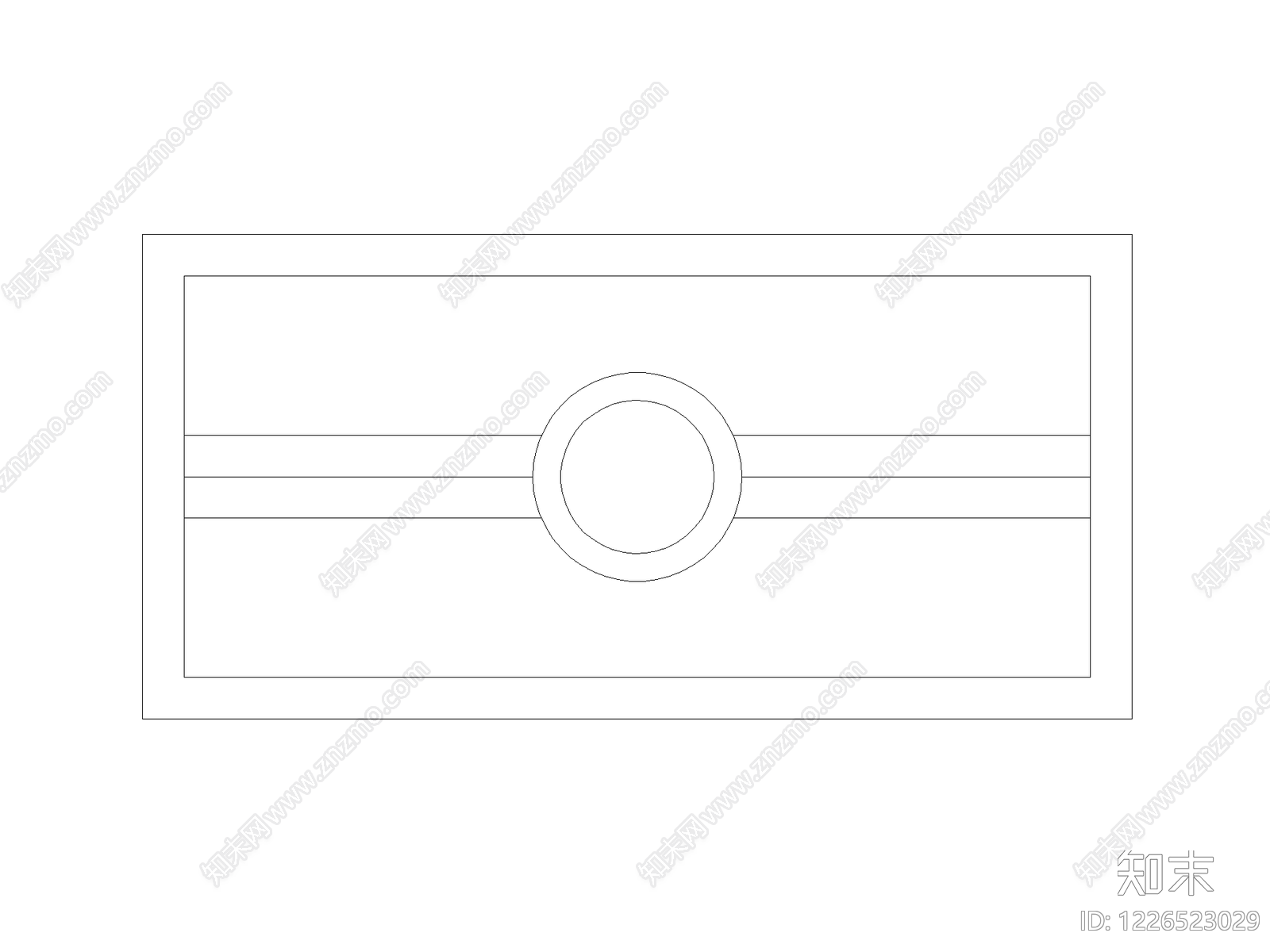 装饰线条cad施工图下载【ID:1226523029】