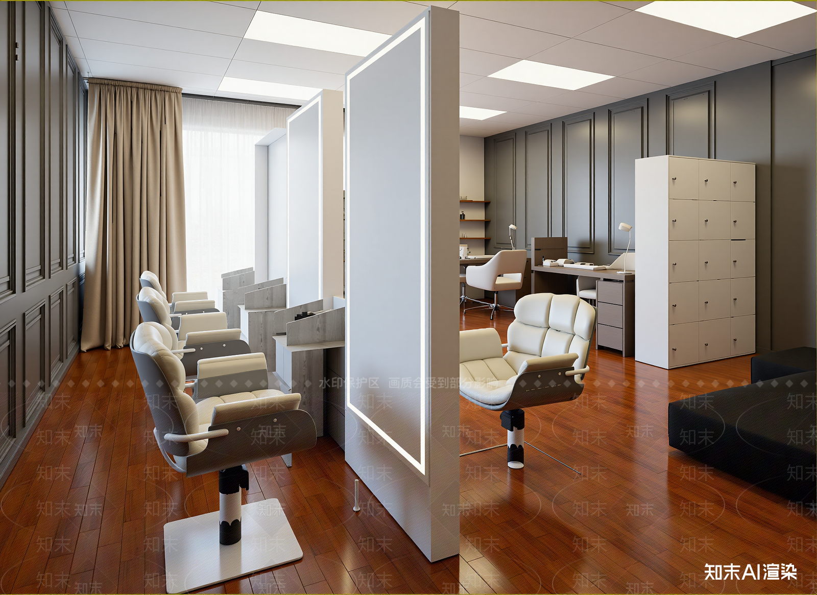 现代美容院3D模型下载【ID:1214850631】