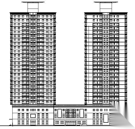 26层商住楼建筑施工图cad施工图下载【ID:149852182】
