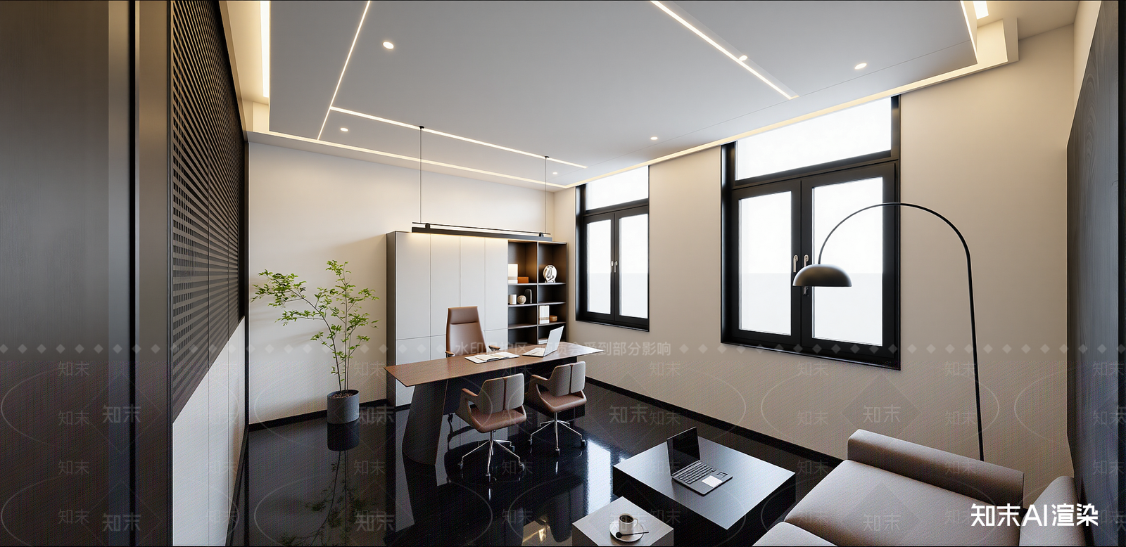 现代会议室SU模型下载【ID:1215936608】