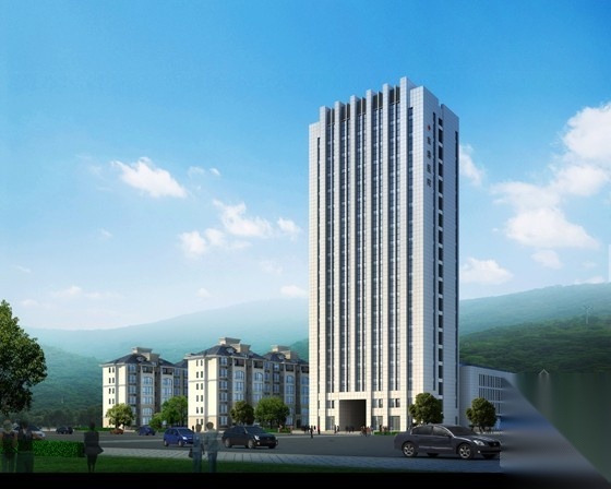 [舟山]某十九层医院扩建设计方案（含效果图）cad施工图下载【ID:166710118】