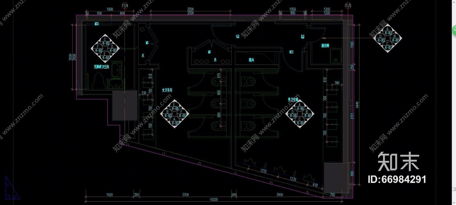 建滔广场一期办公工程（CAD施工图纸）cad施工图下载【ID:66984291】