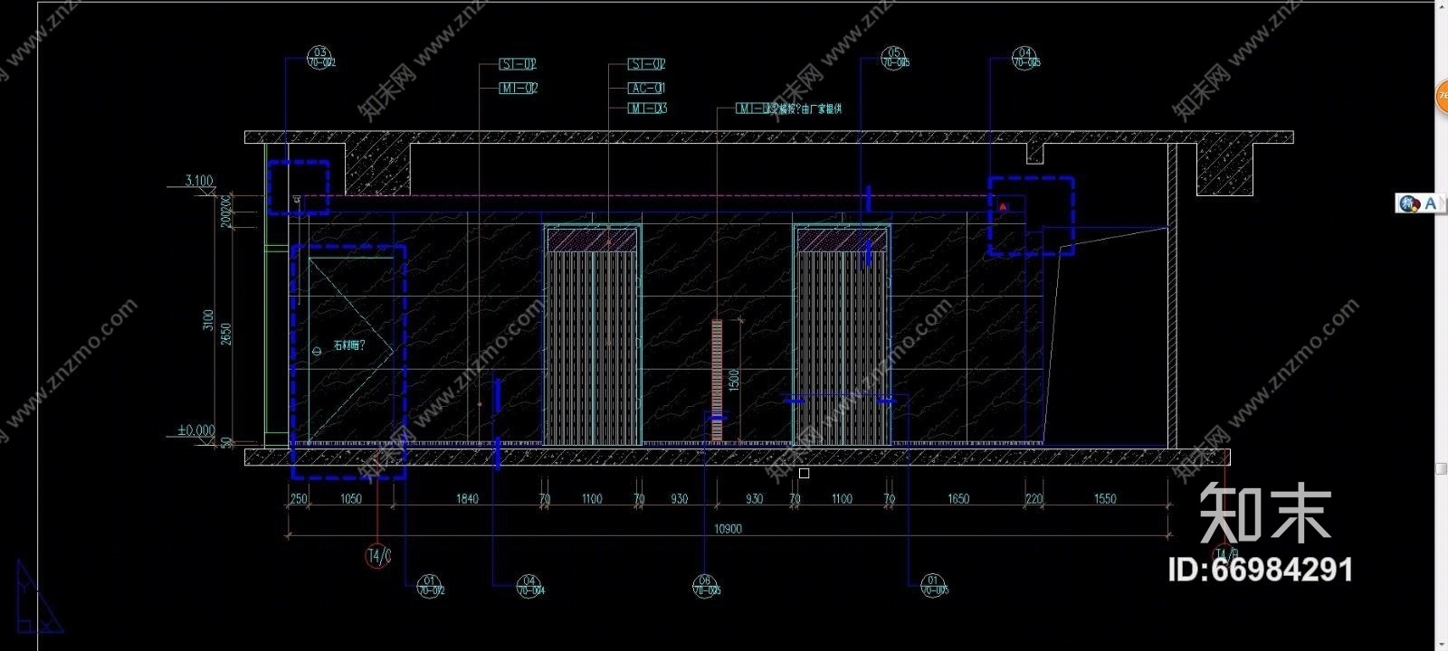 建滔广场一期办公工程（CAD施工图纸）cad施工图下载【ID:66984291】