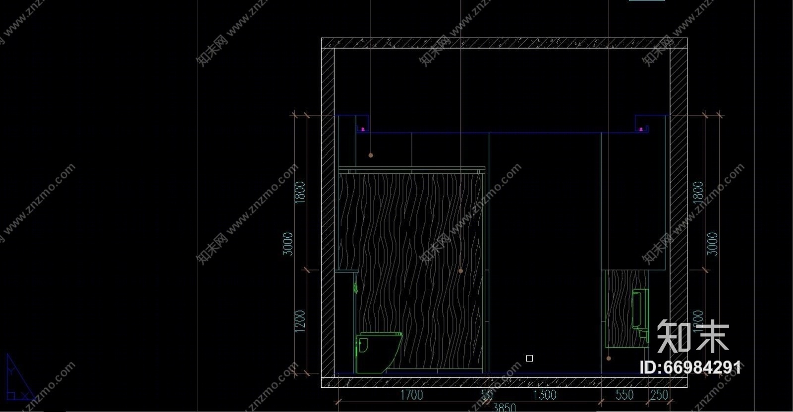 建滔广场一期办公工程（CAD施工图纸）cad施工图下载【ID:66984291】