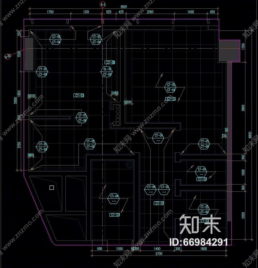 建滔广场一期办公工程（CAD施工图纸）cad施工图下载【ID:66984291】