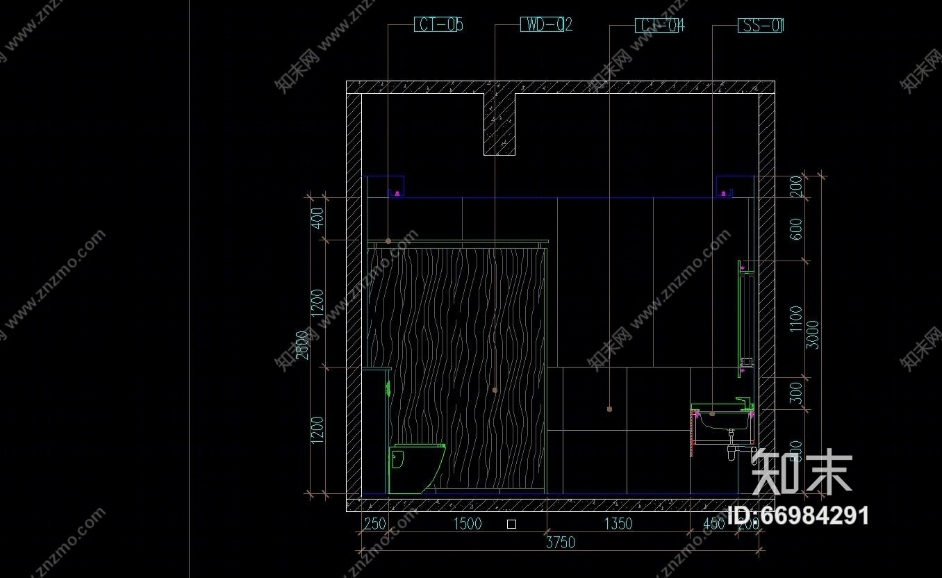 建滔广场一期办公工程（CAD施工图纸）cad施工图下载【ID:66984291】