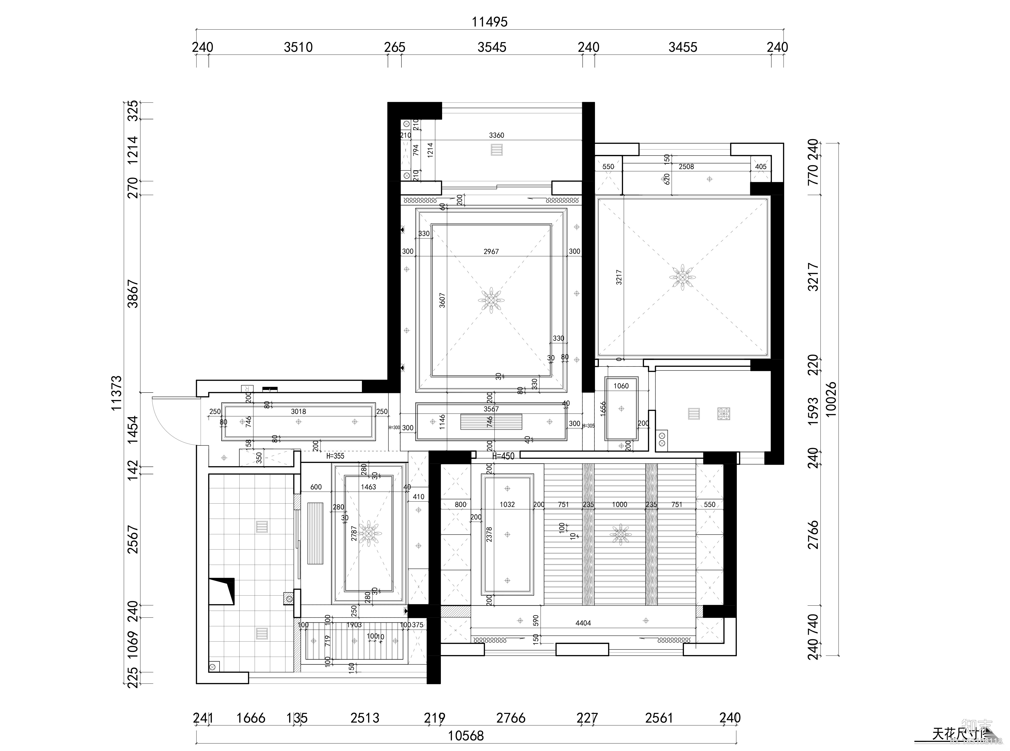 花房姑娘项目设计室内装修全套CAD施工图纸施工图下载【ID:165108118】