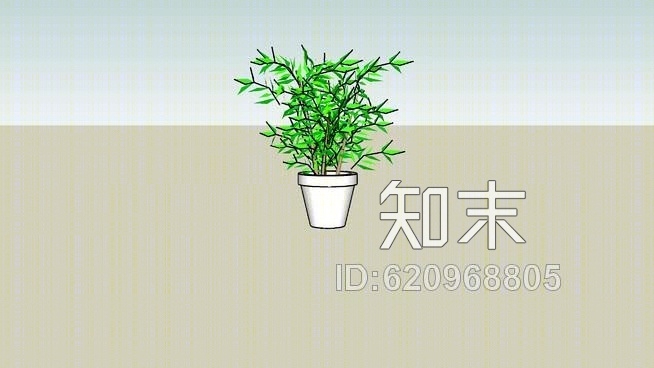 植物盆栽SU模型下载【ID:620968805】