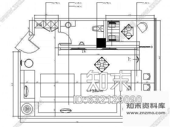 施工图夜总会C型小包间装修图cad施工图下载【ID:632129090】