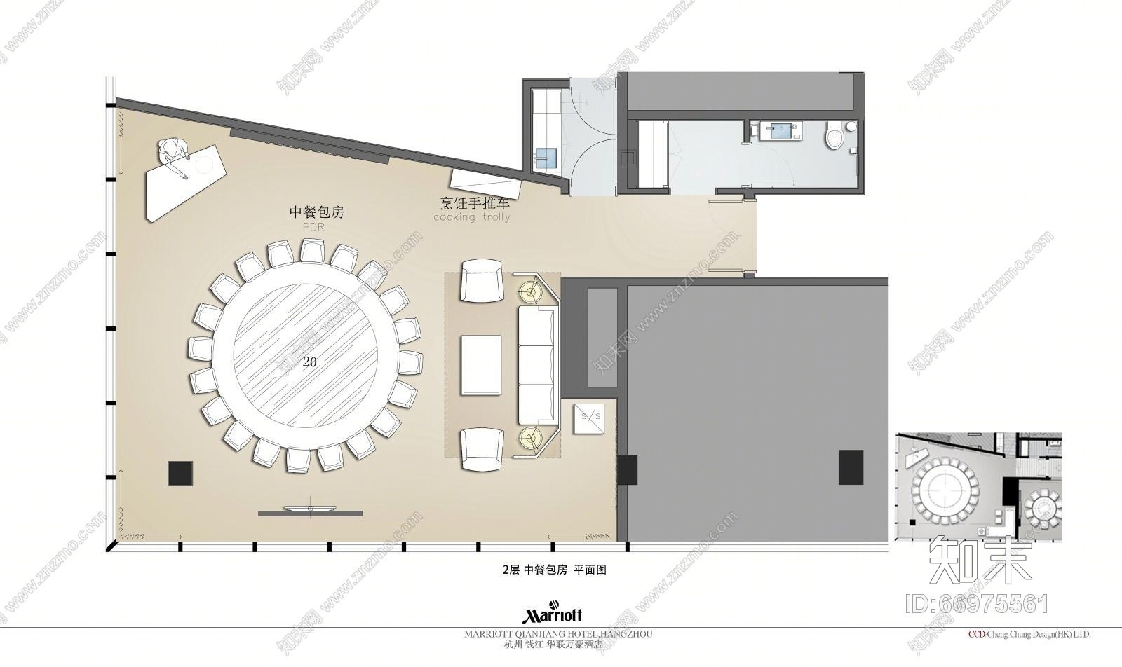郑中-CCD－杭州钱塘江万豪酒店室内设计方案施工图下载【ID:66975561】