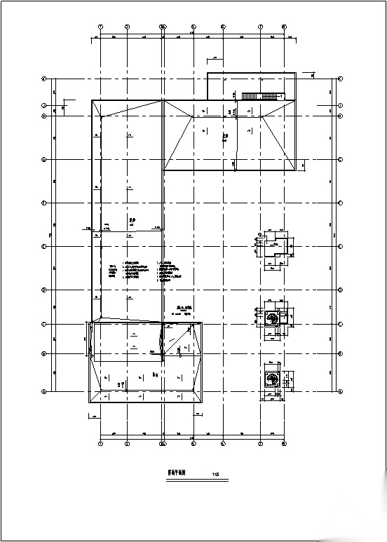 某小区配套二层商业建筑设计方案施工图CAD施工图下载【ID:166204133】