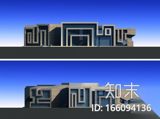 艺术博物馆建筑cad施工图下载【ID:166094136】