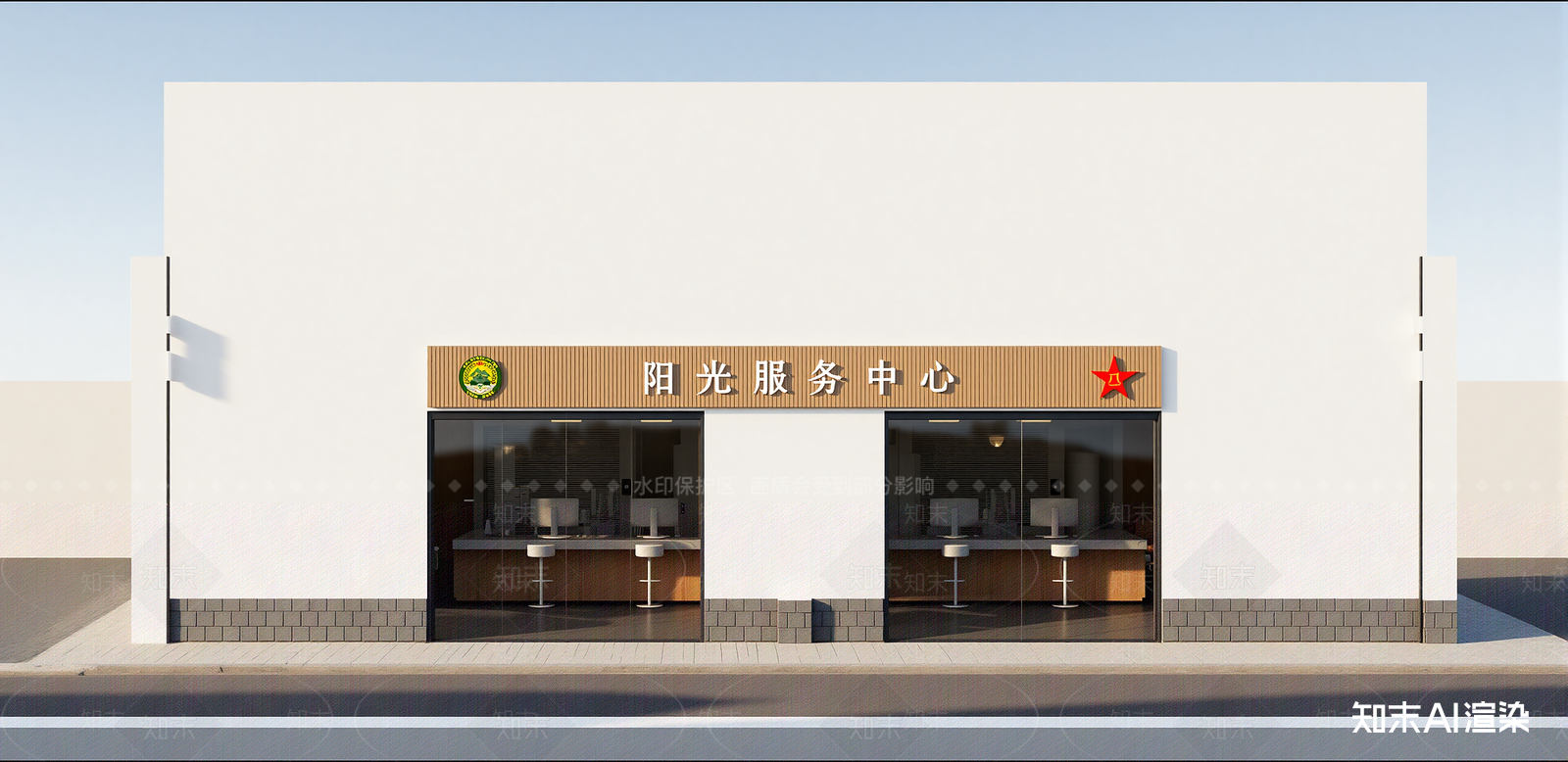 办事大厅SU模型下载【ID:1216019399】