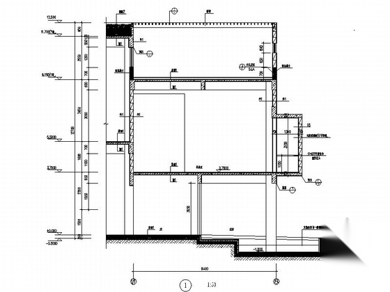 [广东]多层现代风格售楼中心建筑设计施工图（新颖幕墙&...施工图下载【ID:164859177】