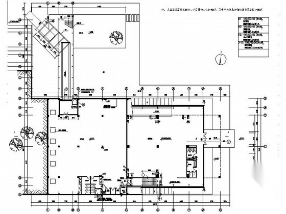 [广东]多层现代风格售楼中心建筑设计施工图（新颖幕墙&...施工图下载【ID:164859177】