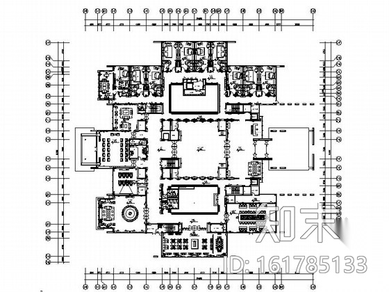 [苏州]环抱独墅湖水天一色苏式恬静会议酒店设计施工图...cad施工图下载【ID:161785133】