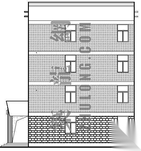 某中学四层宿舍楼建筑施工图cad施工图下载【ID:149575197】