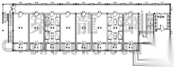 某中学四层宿舍楼建筑施工图cad施工图下载【ID:149575197】