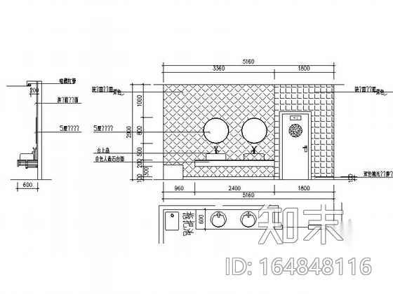 [浙江]三层网球中心室内装修CAD施工图（含效果）cad施工图下载【ID:164848116】