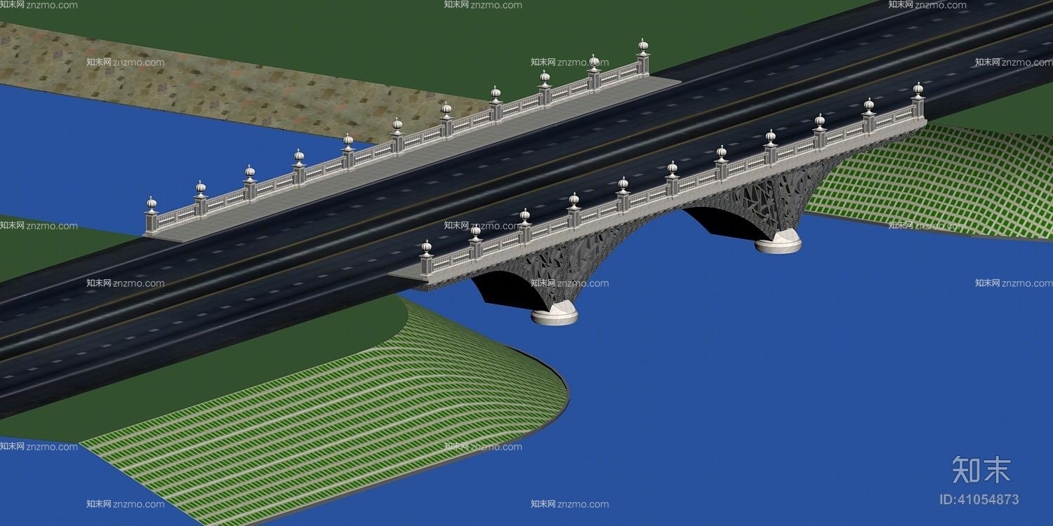 户外小桥13D模型下载【ID:41054873】