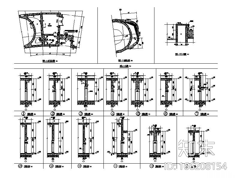 [安徽]文化中心地下乙类人防工程建筑施工图（含水暖电）cad施工图下载【ID:166208154】