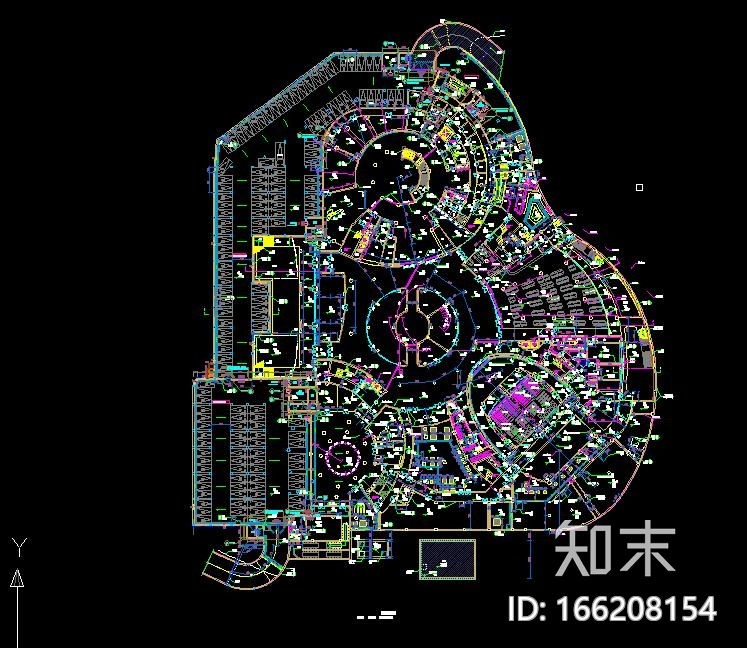 [安徽]文化中心地下乙类人防工程建筑施工图（含水暖电）cad施工图下载【ID:166208154】