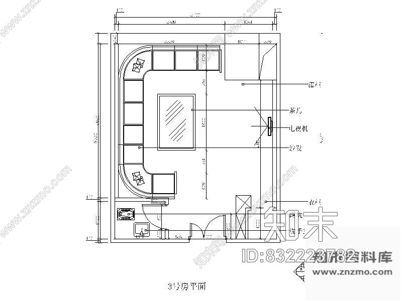 图块/节点某夜总会包房施工详图(含效果)cad施工图下载【ID:832223782】