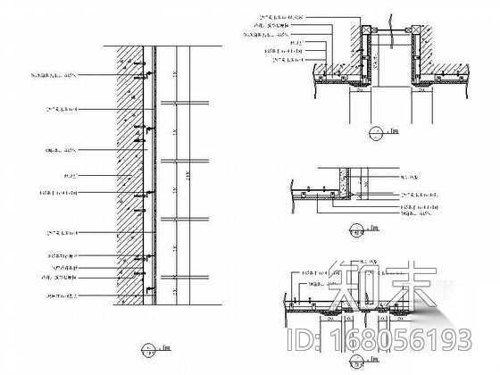 国际大酒店电梯厅及卫生间装修图cad施工图下载【ID:168056193】