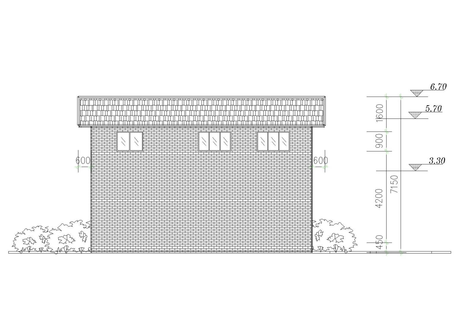 新型城镇联体院落小二层别墅建筑设计施工图cad施工图下载【ID:149889104】