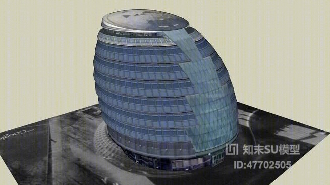 高层公建SU模型下载【ID:47702505】