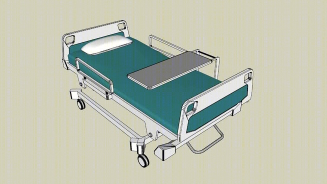 现代医院病床SU模型下载【ID:430159124】