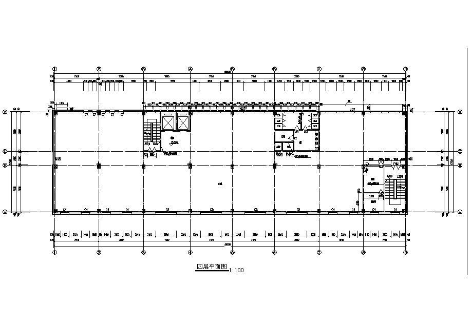 [宁夏]五层框架结构研究中心建筑施工图（含效果图）cad施工图下载【ID:149956104】