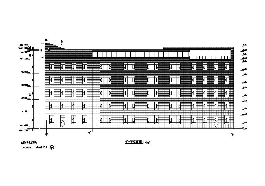 [宁夏]五层框架结构研究中心建筑施工图（含效果图）cad施工图下载【ID:149956104】