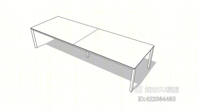 沃森miro™会议桌SU模型下载【ID:422084485】