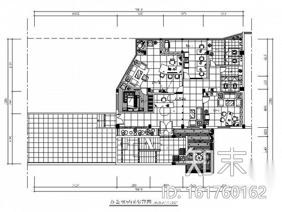 [福建]时尚简约现代风格贸易公司办公室装修室内设计施工...cad施工图下载【ID:161760162】