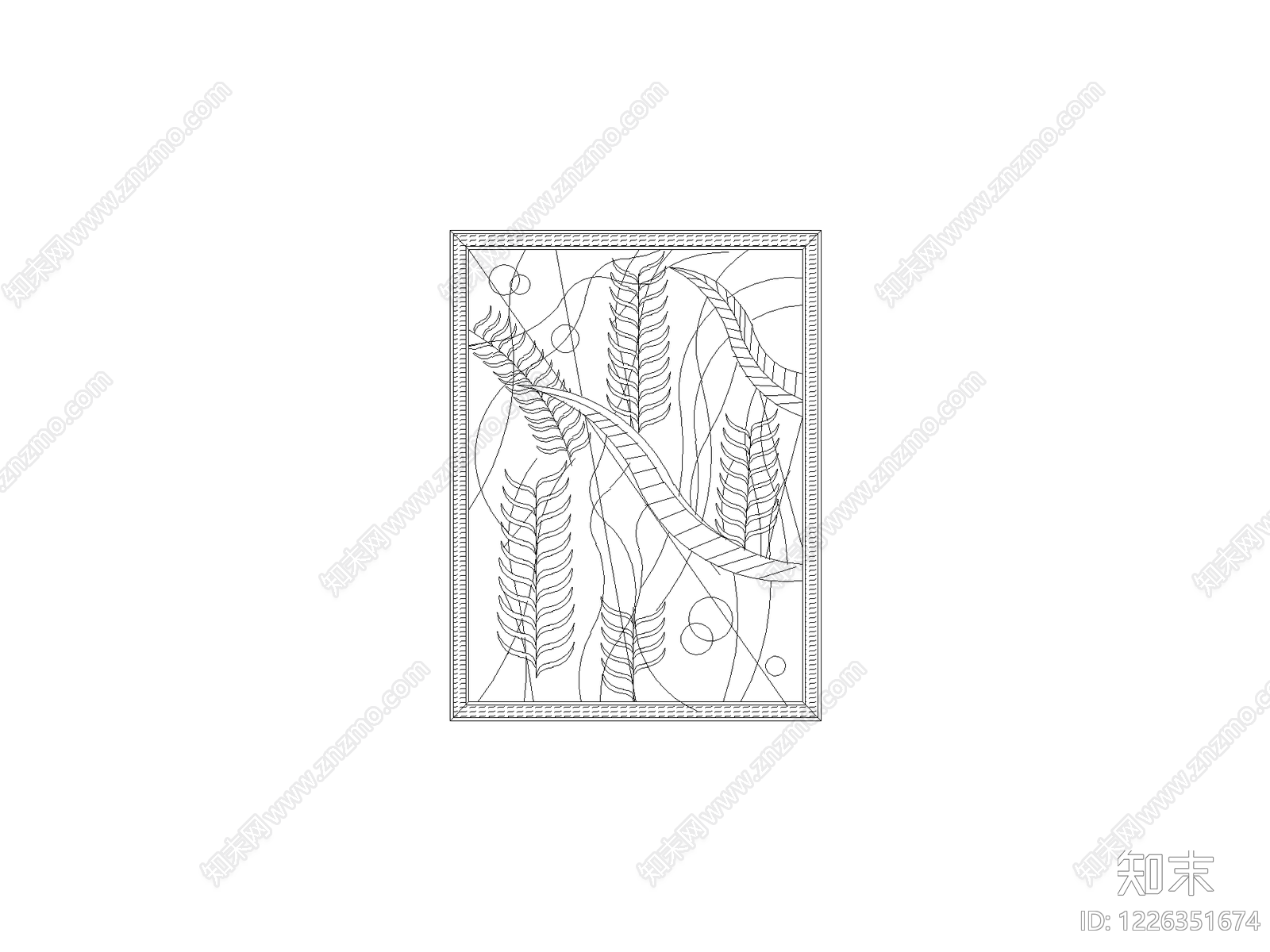 现代绿植CAD图纸