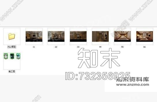 华丽欧式家装效果图、施工图全套施工图下载【ID:732356925】
