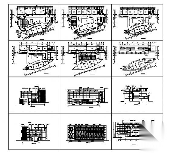 某五层美术教学楼建筑方案图cad施工图下载【ID:151576101】