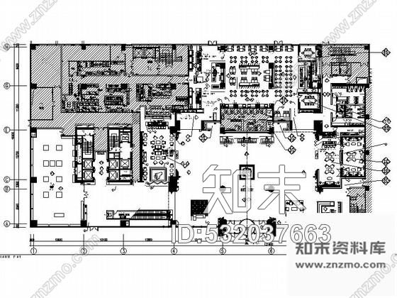 施工图河北某五星级豪华酒店首层室内装修施工图含效果施工图下载【ID:532037663】