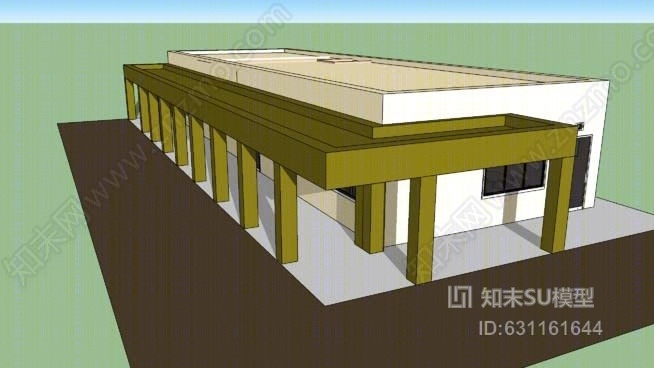 现代两租赁购物中心SU模型下载【ID:631161644】