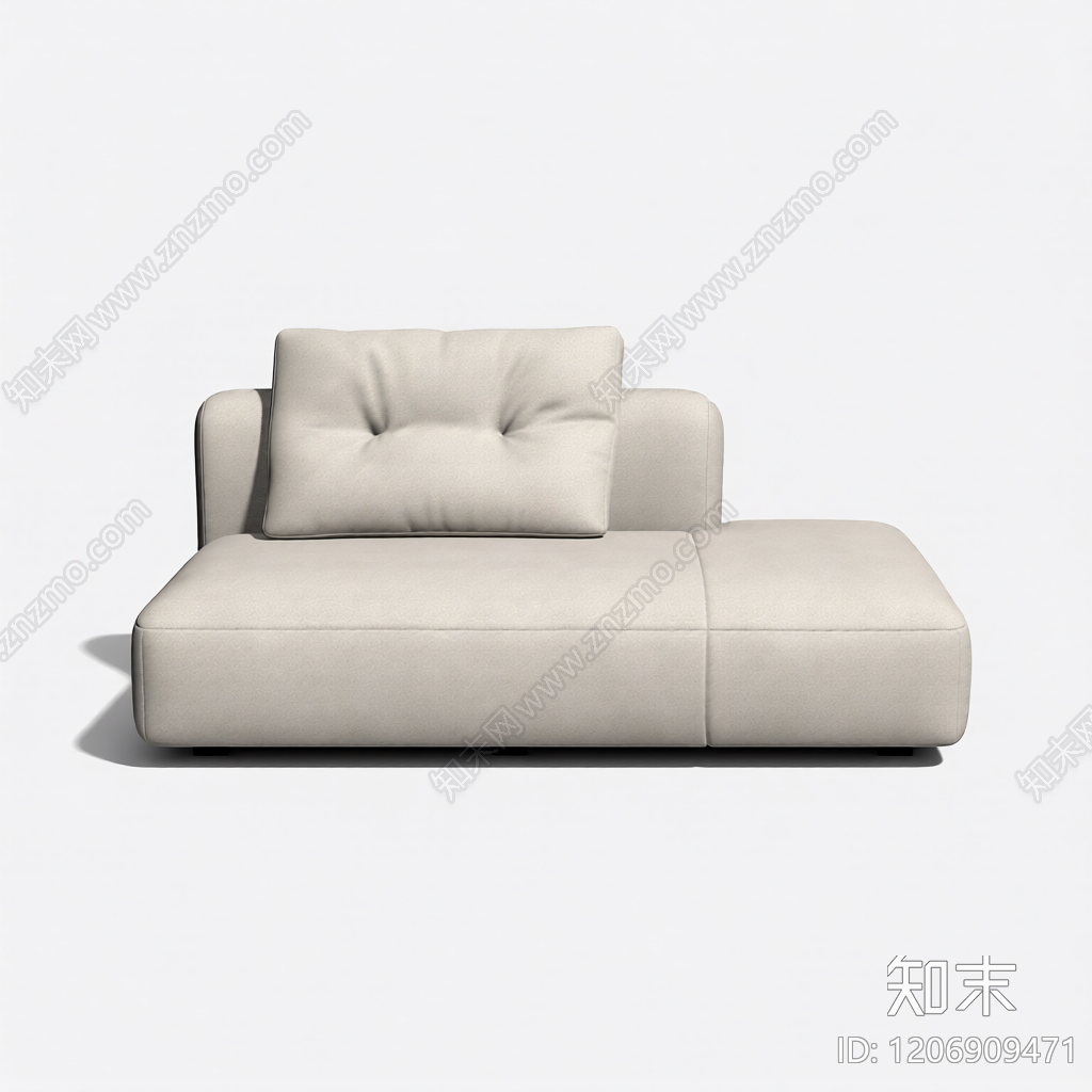米色模块沙发3D模型下载【ID:1206909471】