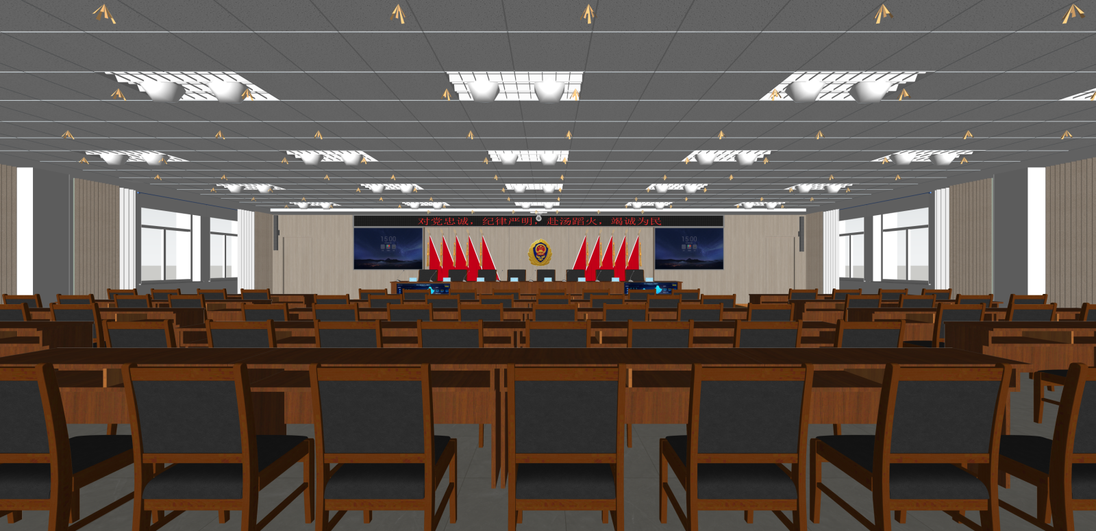 现代报告厅SU模型下载【ID:1216037627】