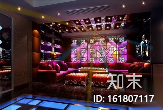 [江西]某豪华KTV全套施工图（含效果）cad施工图下载【ID:161807117】