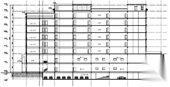 某七层综合性写字楼建筑方案图cad施工图下载【ID:167232131】