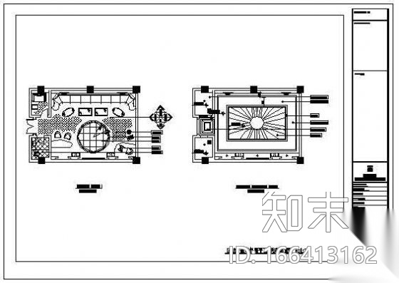 某豪华ktv施工图cad施工图下载【ID:166413162】